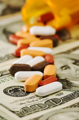 Pills on money